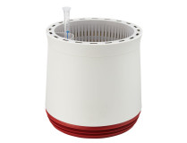 AIRY Pot M (weiss-rot) inkl. zwei Beutel AIRY Base Substrat, Wassertank & Wasserstandsanzeiger