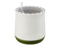 AIRY Pot M (weiss-grün) inkl. zwei Beutel AIRY Base Substrat, Wassertank & Wasserstandsanzeiger