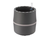 AIRY Pot S (anthrazit-grau) inkl. einem Beutel AIRY Base Substrat, Wassertank & Wasserstandsanzeiger