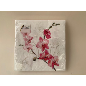 Orchideen-Servietten (Phalaenopsis, pink)