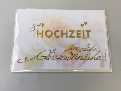 Themen-Grußkarte "Hochzeit" (Klappkarte inkl. Umschlag)