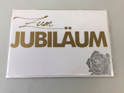 Themen-Grußkarte "Jubiläum" (Klappkarte inkl. Umschlag)